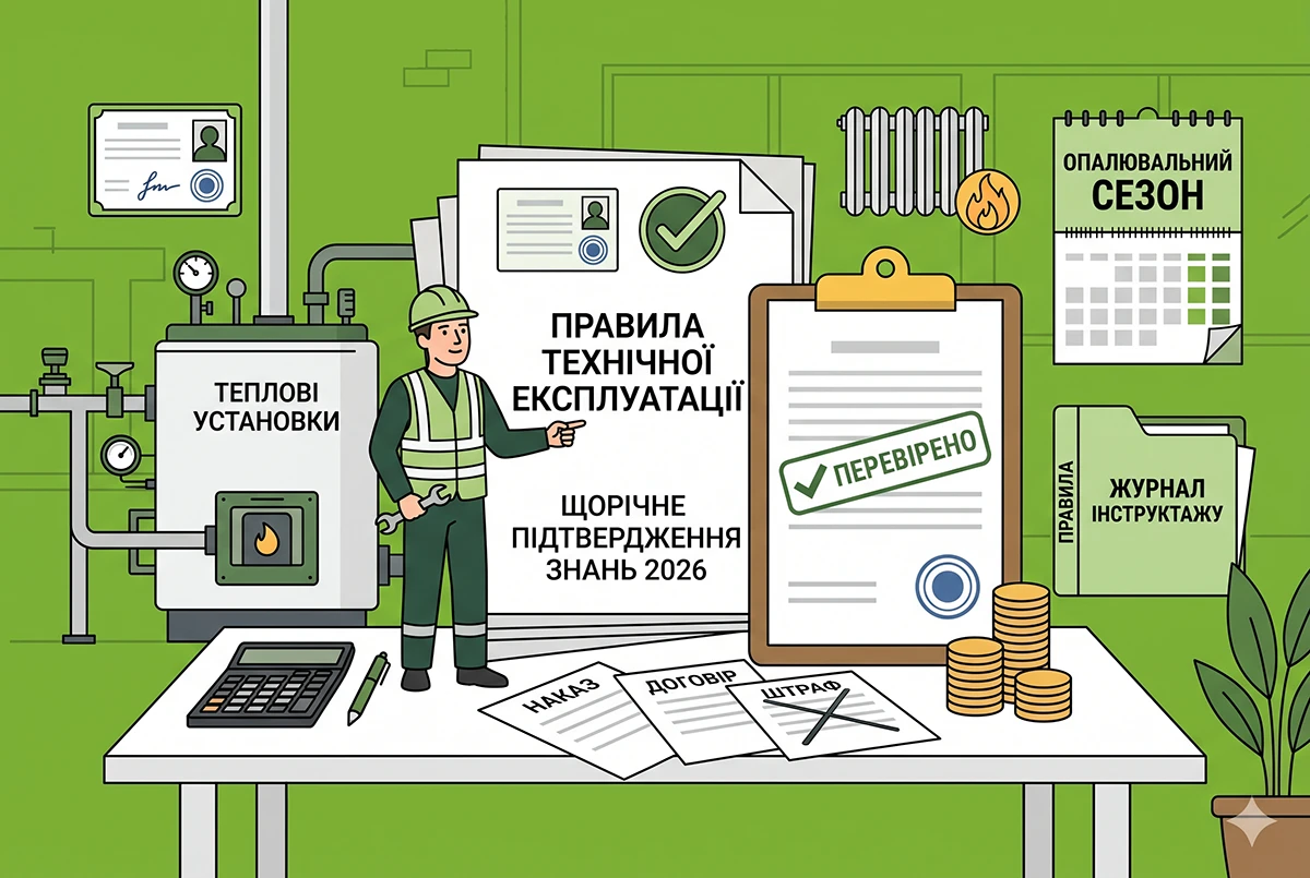 Обслуговування теплових установок працівниками у 2026 році: розʼяснення від Держпраці