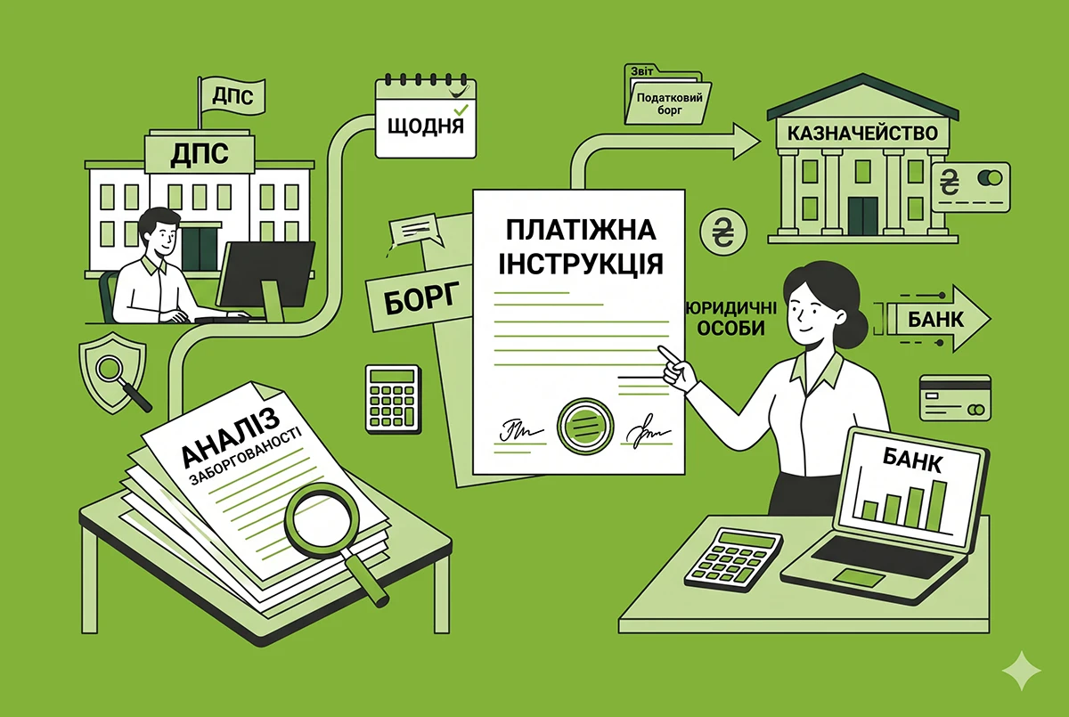 Податковий борг підприємства: як відбувається автоматичне стягнення коштів