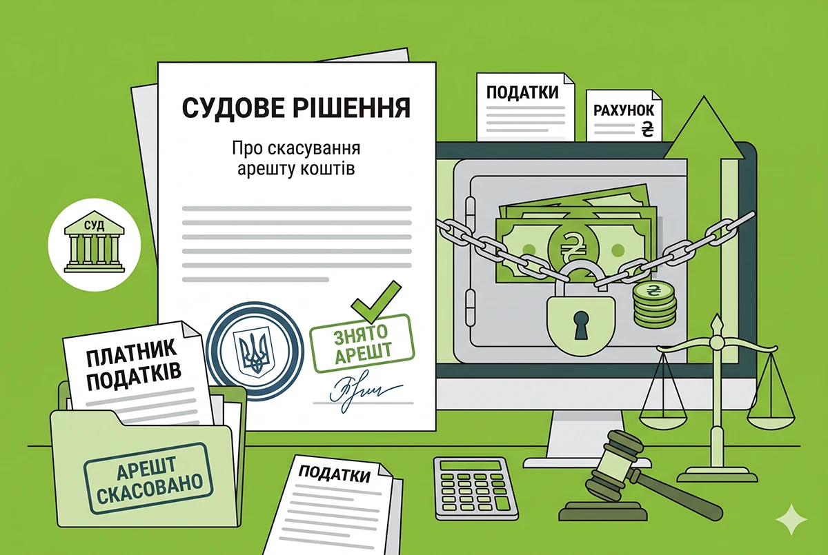 Арешт рахунків платника податків: який порядок розблокування коштів