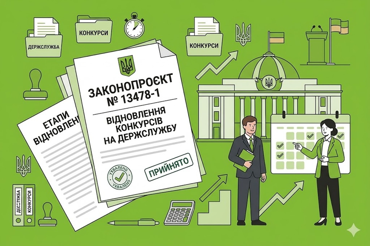 Конкурси на держслужбу відновлять поетапно: законопроєкт №13478-1 пройшов друге читання