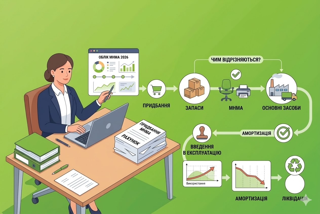 Малоцінні необоротні матеріальні активи: облік у 2026 році – від придбання до ліквідації