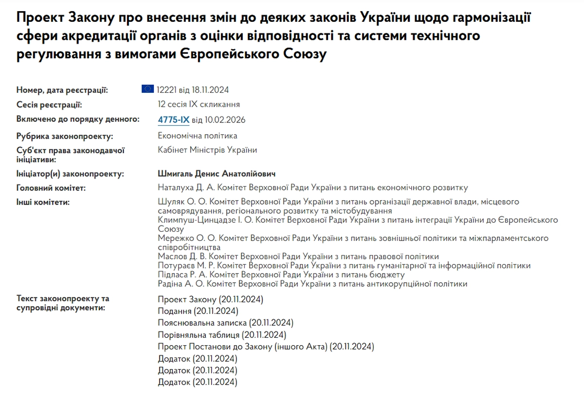 Скасування технічних бар’єрів для українських товарів на ринках в ЄС: ВРУ прийняла закон