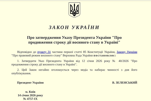 Воєнний стан знову продовжено (цього разу до 4 травня 2026 р.): що врахувати бізнесу і бухгалтерам?