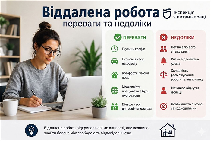 Віддалена робота: які переваги та недоліки
