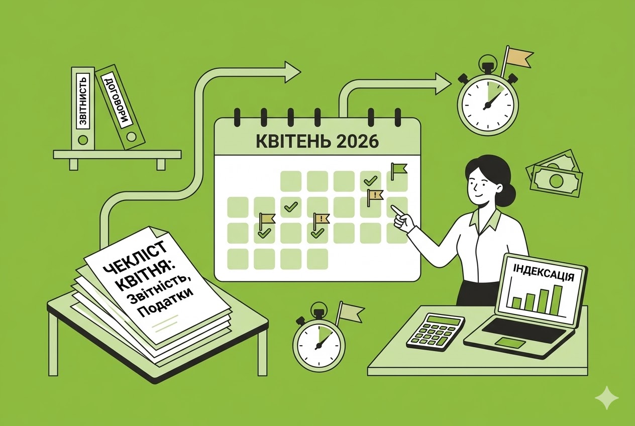 Що бухгалтерів чекає у квітні 2026 року: чекліст із важливими подіями, датами і дедлайнами