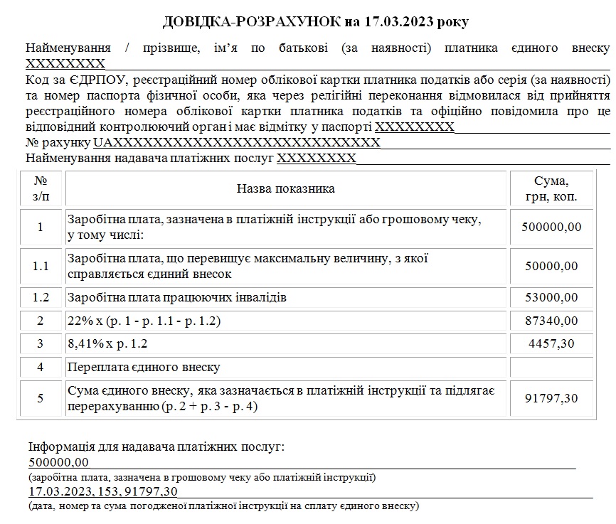 Заповнення довідки-розрахунку про сплату ЄСВ: розʼяснення від ДПС